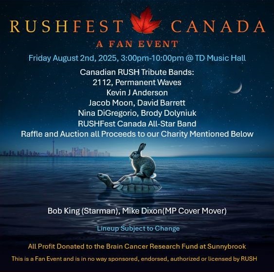 2025 RUSHFest Canada - TD Music Hall, Nina DiGregorio, Kevin Anderson, Hugh Syme, Jacob Moon, David Barrett, Bob King Mike Dixon, Permanent Waves, 2112